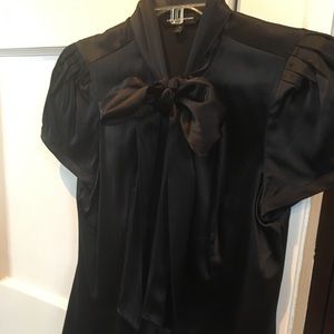 Express Dressy Tie Bow Blouse